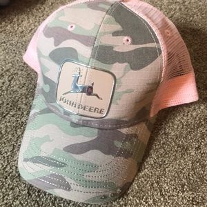 John Deere pink camo baseball cap